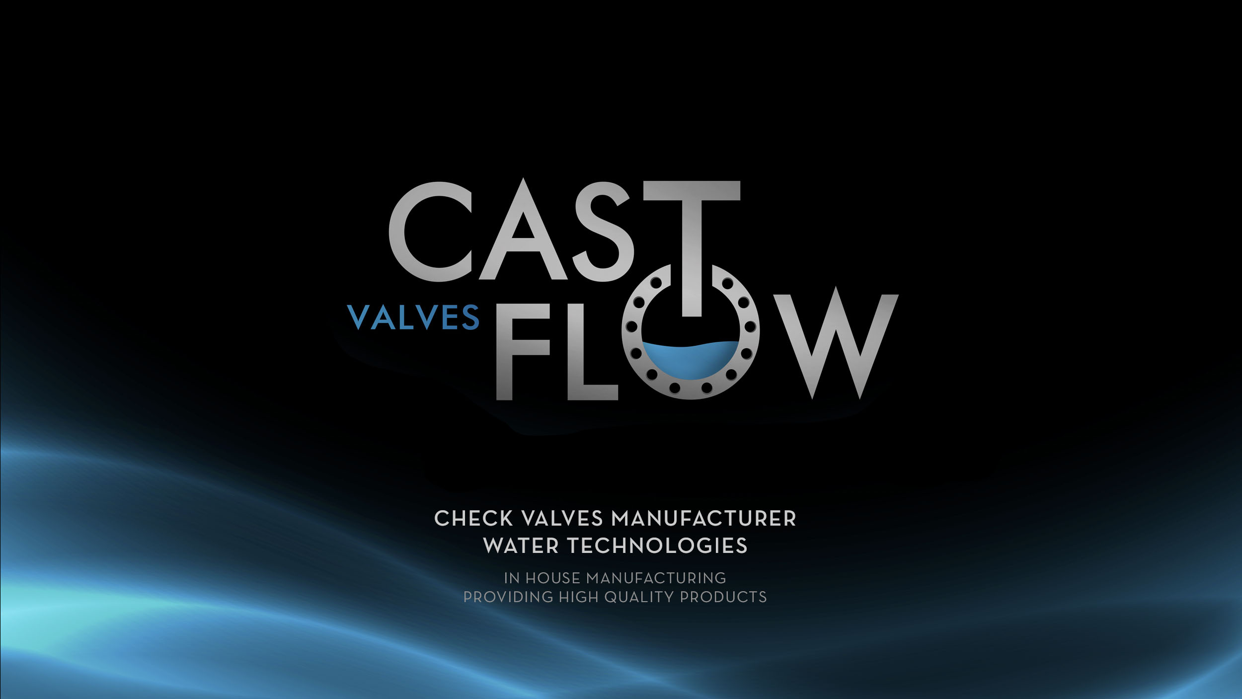 CastFlow Valves — brand logo on dark background