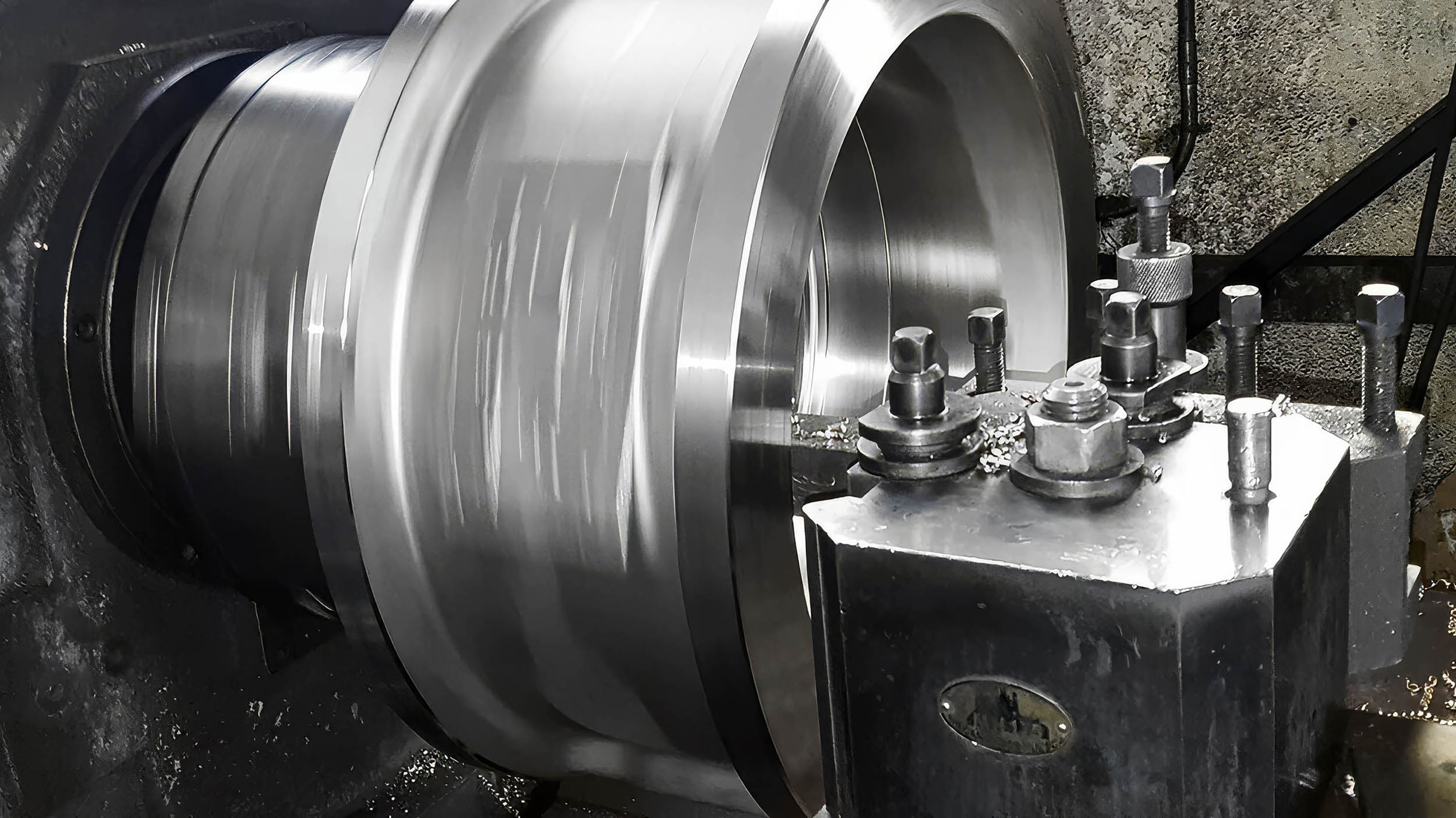 Precision-machined valve component on the workshop bench