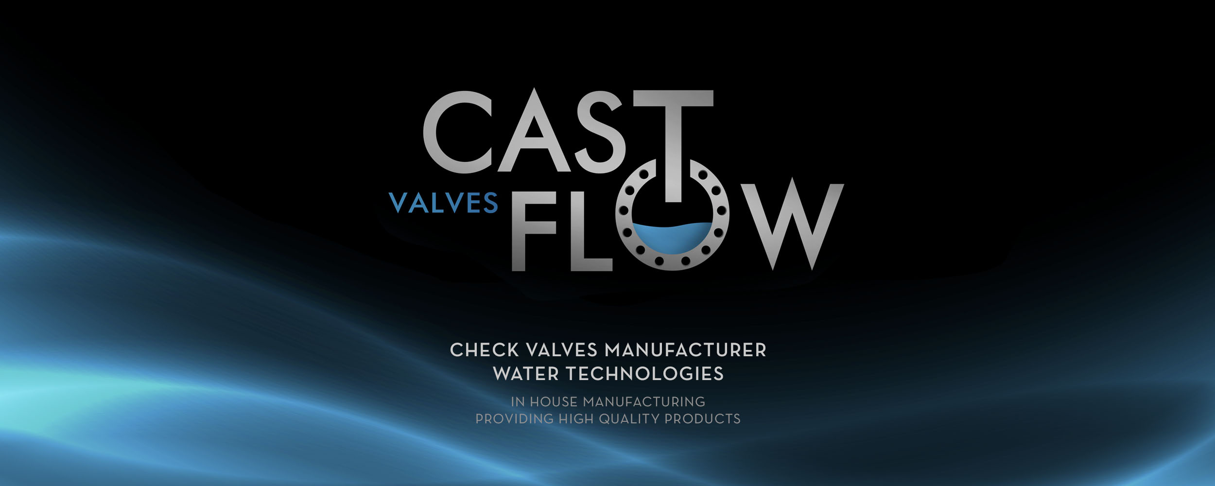 CastFlow Valves — brand logo on dark background