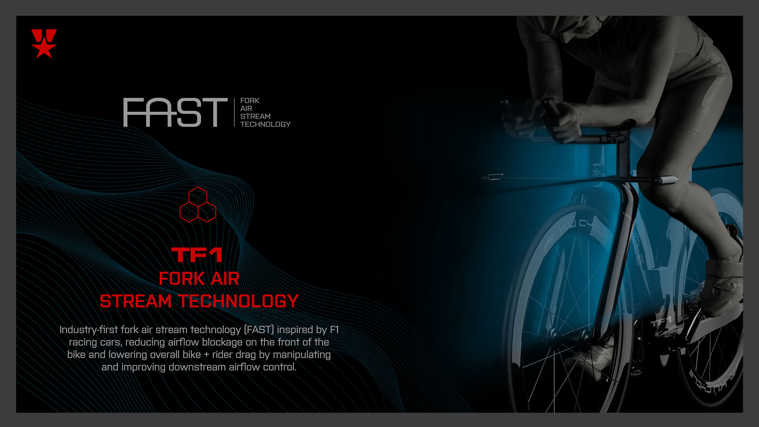 Kú Cycle — FAST, Fork Air Stream Technology visualisation
