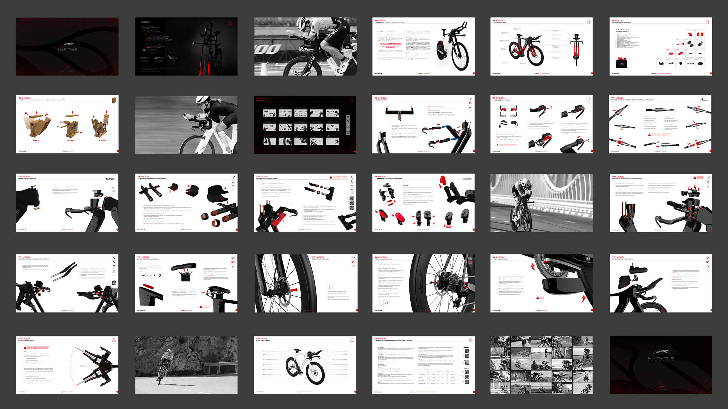 Kú Cycle — TF1 User Manual, 34-page full contact sheet