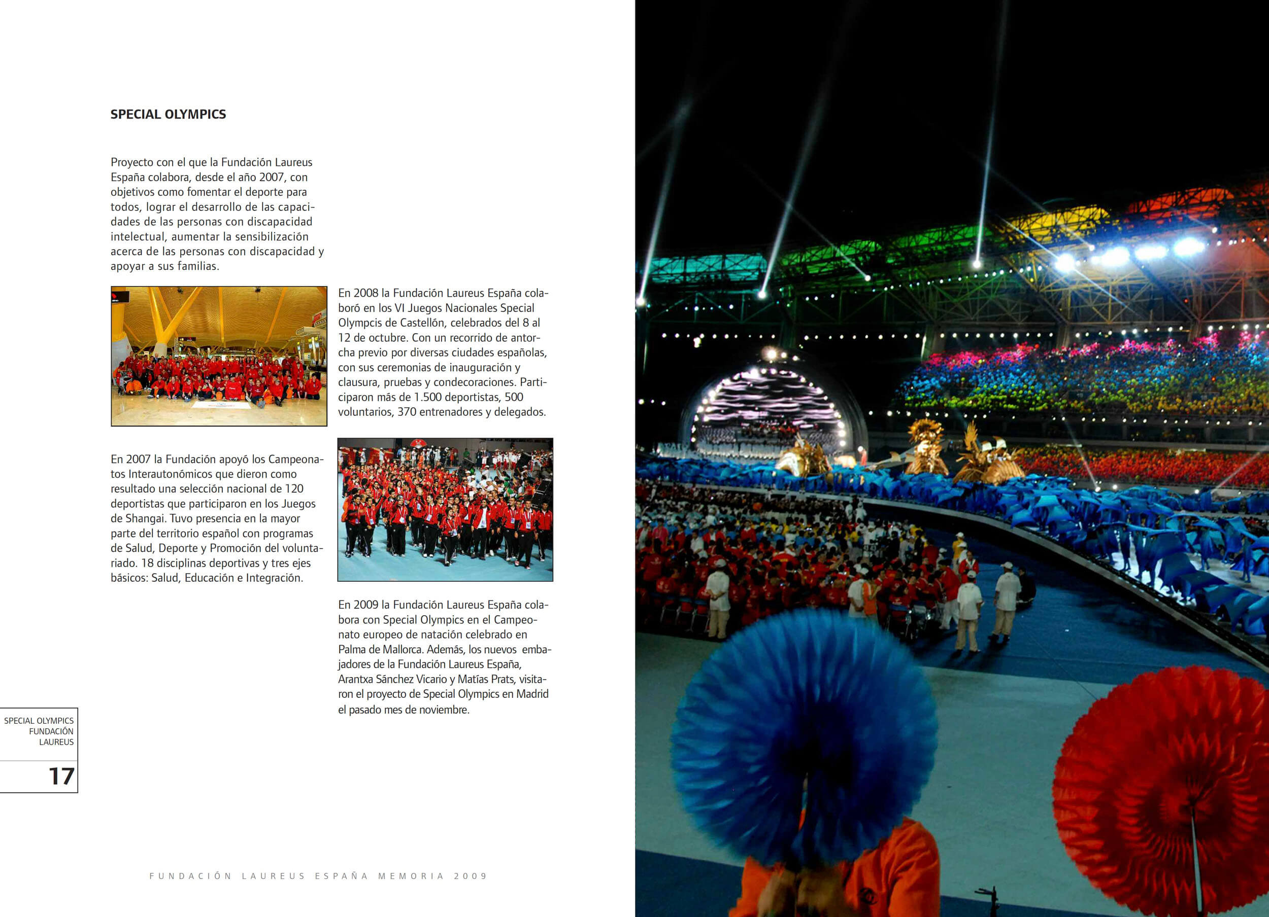 Special Olympics spread with stadium event photography