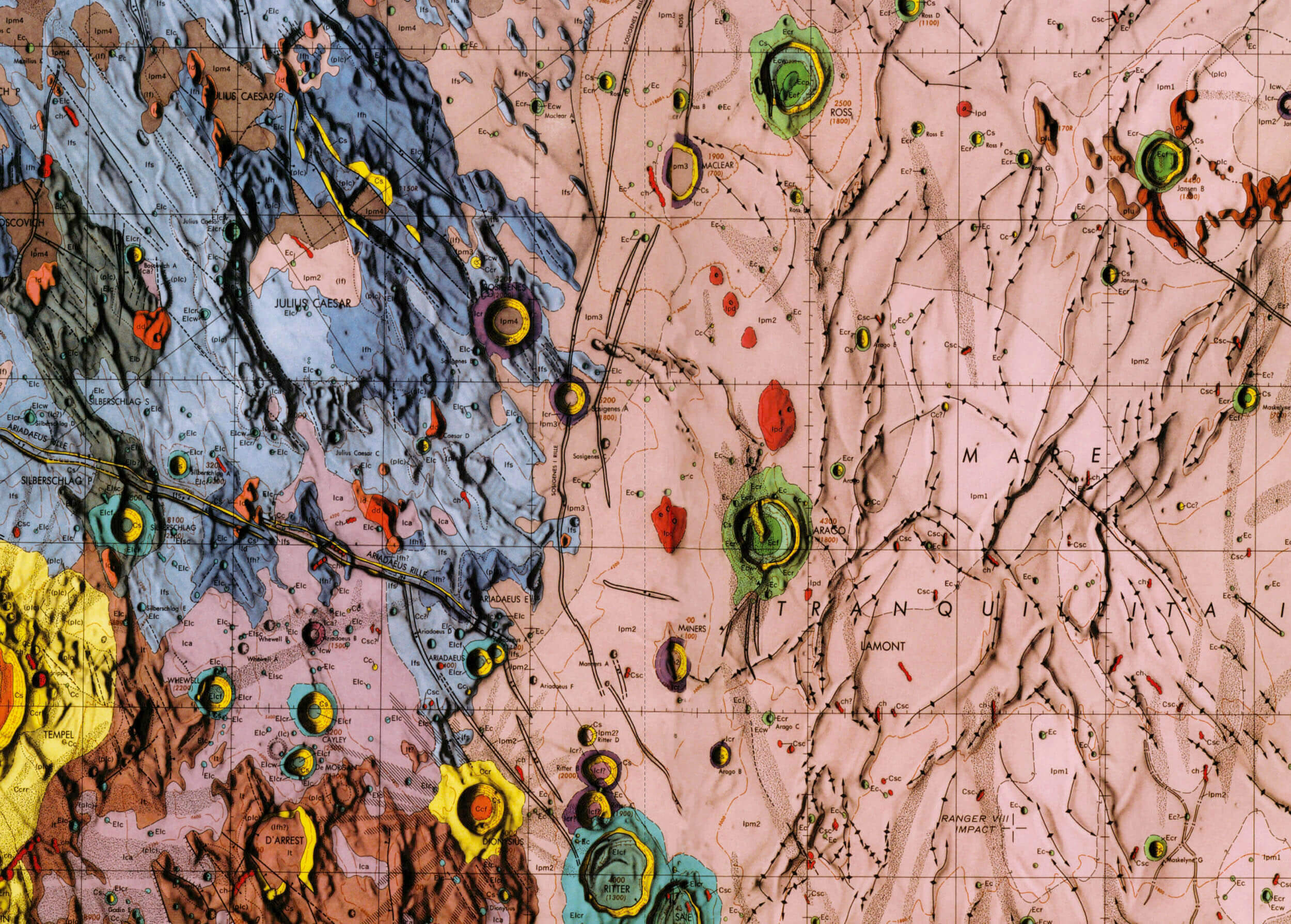 Le Cirque spread — abstract pink rock-texture composition