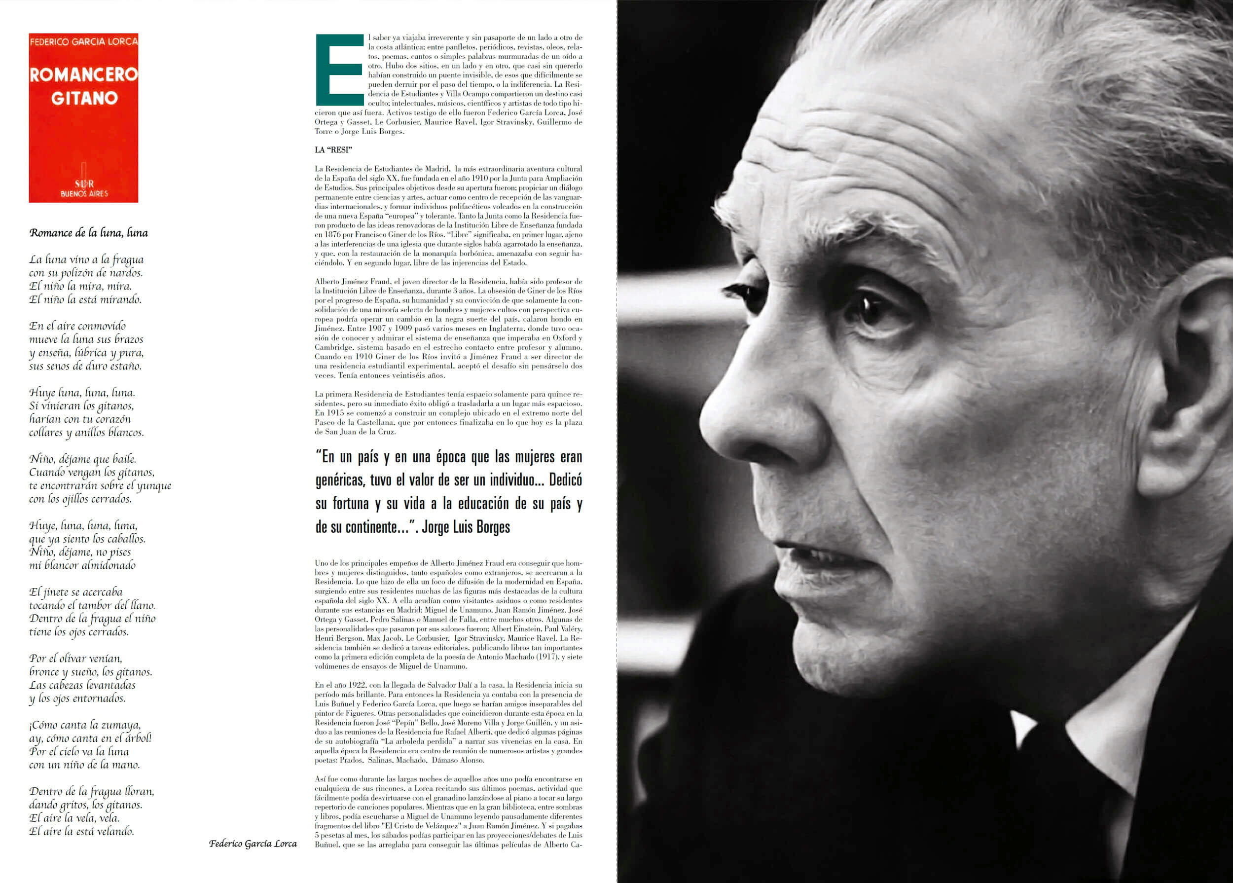 Le Cirque spread — portrait feature with editorial text column
