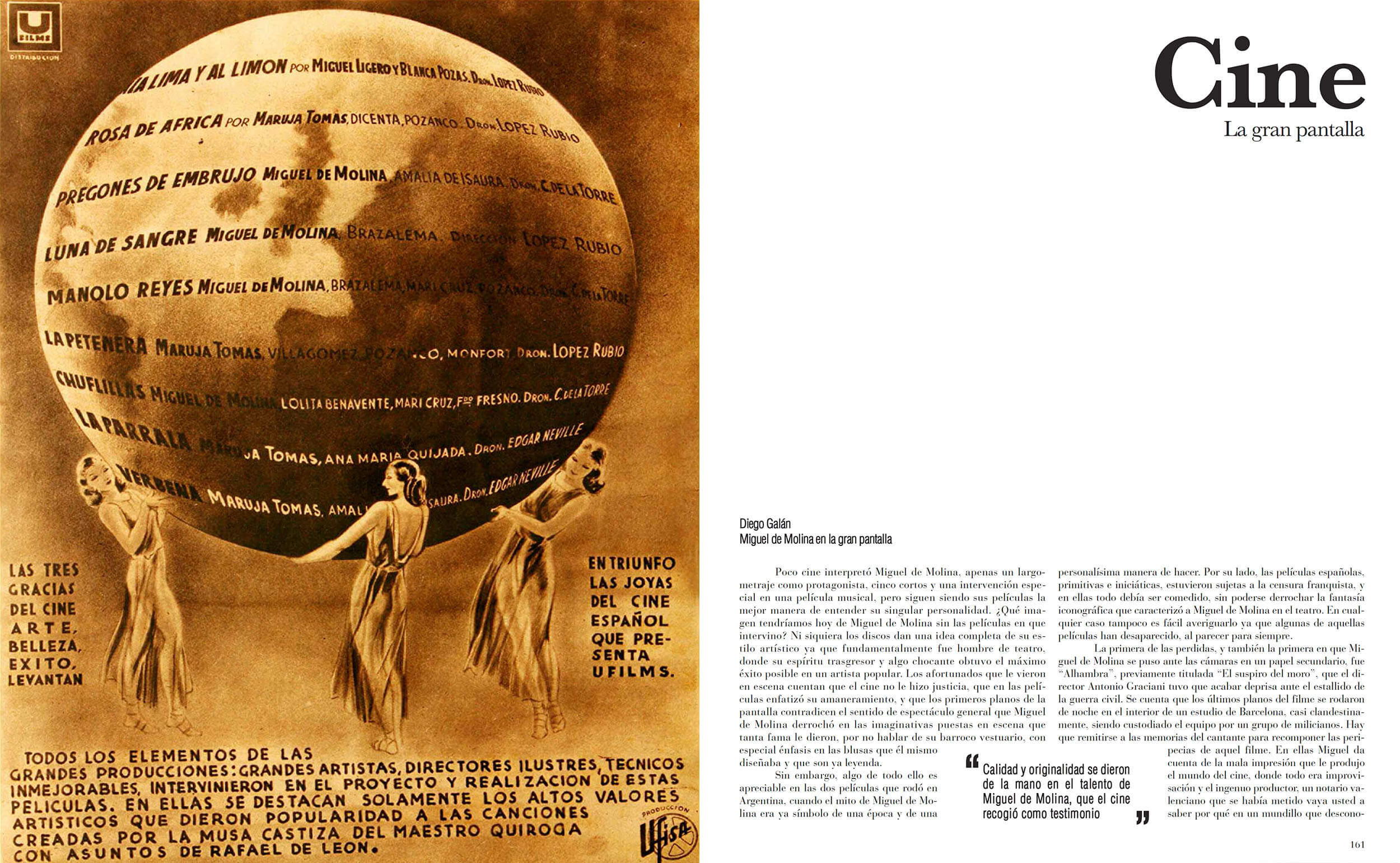 Arte y Provocación — Cine chapter spread