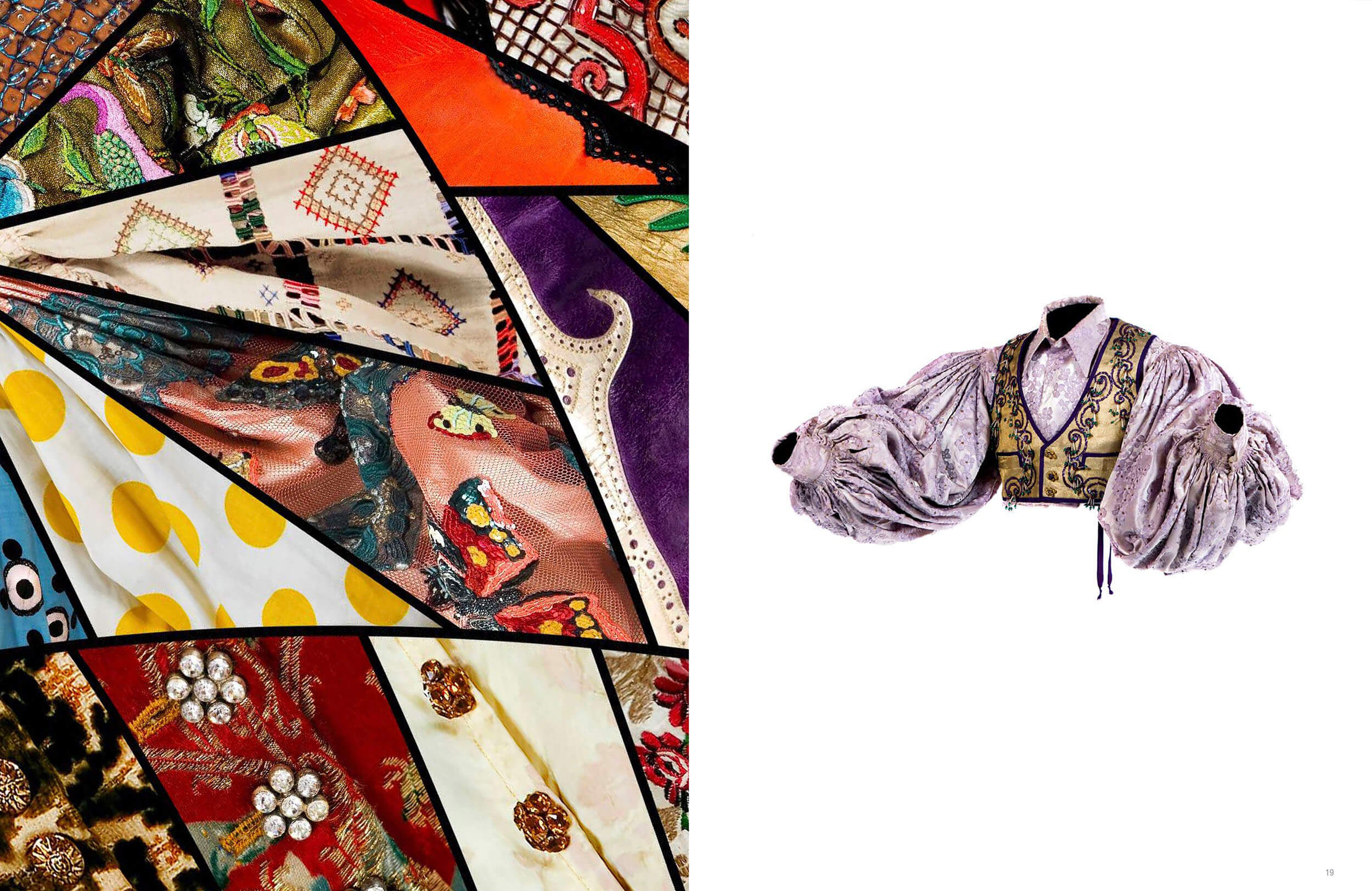 Miguel de Molina — costume fabric detail and archive garment