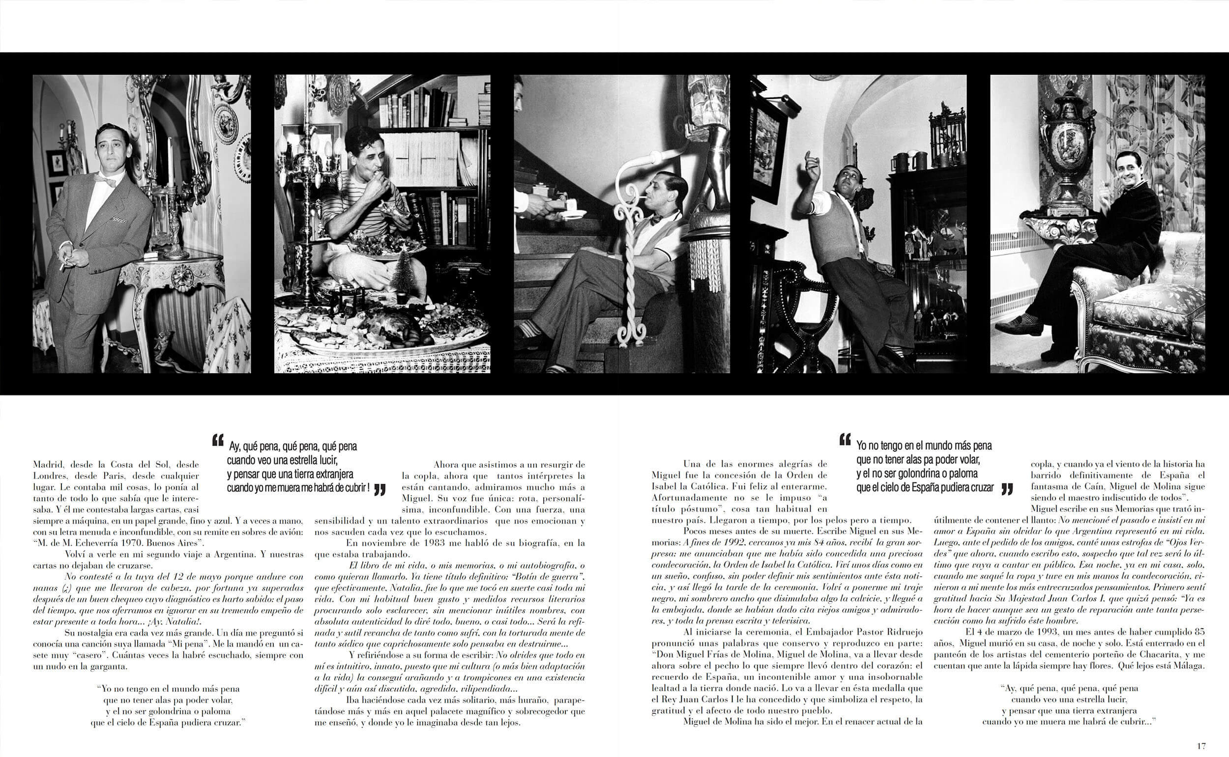 Miguel de Molina — candid photographs and memoir excerpts