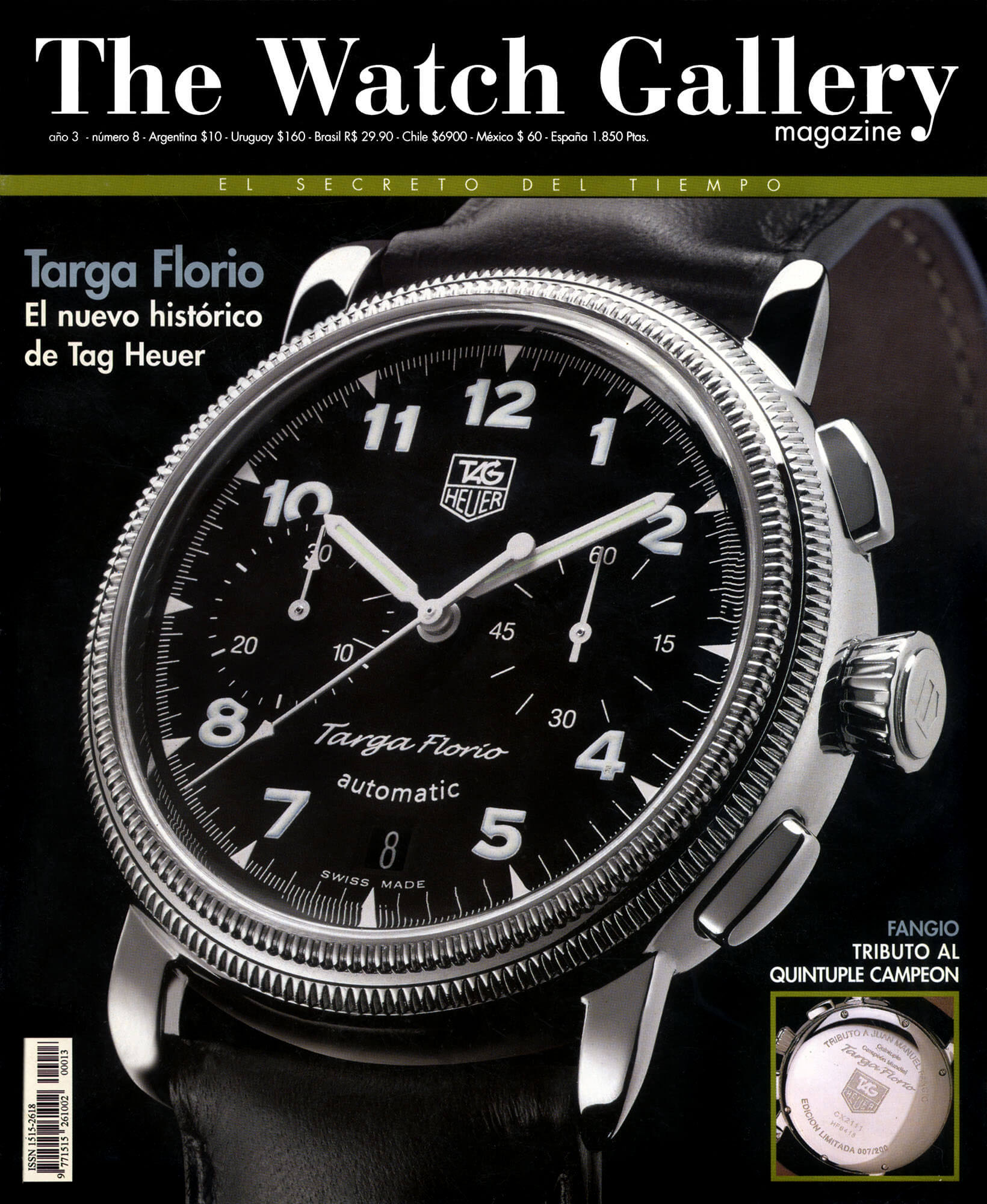 The Watch Gallery Magazine cover — Tag Heuer Targa Florio